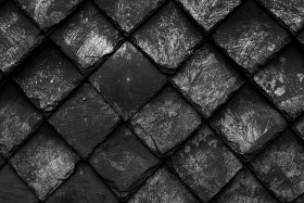 Stock Image: slatestone wall texture black and white