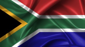 Stock Image: south african flag