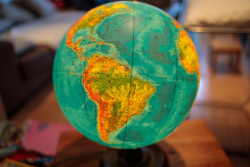 Stock Image: South America Globe