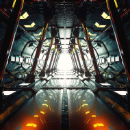 Stock Image: space ship corridor