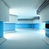 Stock Image: space station corridor