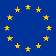 Stock Image: Square flag of european union