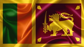 Stock Image: sri lanka flag