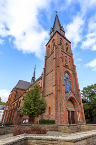 Stock Image: St. Michael Church in Velbert Langenberg