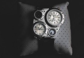 Stock Image: steampunk wristwatch