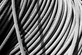 Stock Image: steel wire reel