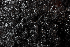Stock Image: Steel wool texture