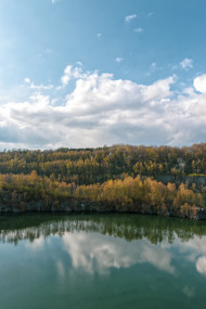 Stock Image: steinbruch schlupkothen german landscape panorama