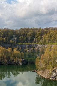 Stock Image: steinbruch schlupkothen german landscape panorama