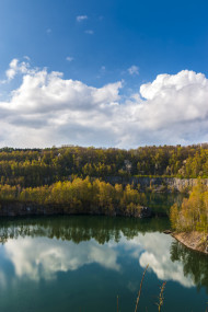 Stock Image: steinbruch schlupkothen german landscape panorama
