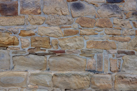 Stock Image: Stone wall texture of an old castle