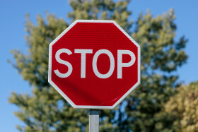 Stock Image: Stop traffic sign