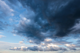 Stock Image: storm clouds gathering sky replacement skys