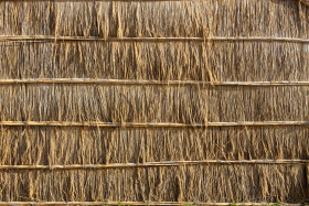Stock Image: Straw wall texture