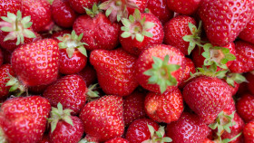 Stock Image: Strawberries background