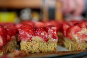 Stock Image: strawberrycake