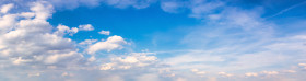 Stock Image: Strong blue clouds sky replacement image background