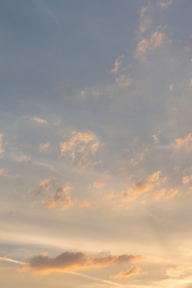 Stock Image: Stunning sky photographed vertically at evening time