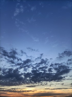 Stock Image: Sunset Sky Vertical