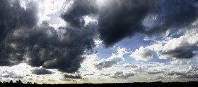 Stock Image: super panorama cloud sky