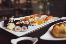 Stock Image: sushi mix plate