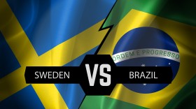 Stock Image: sweden vs brazil