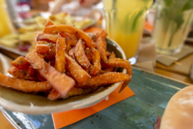Stock Image: sweet potato french fries