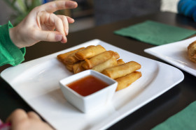 Stock Image: Thai Spring Rolls