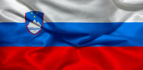 Stock Image: The flag of Slovenia