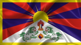 Stock Image: tibet flag