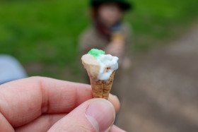 Stock Image: tiny ice cream cone