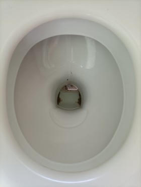 Stock Image: Toilet from inside