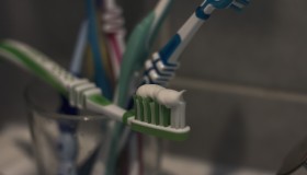 Stock Image: toothbrush with toothpaste