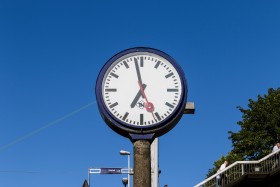 Stock Image: trainstation clock