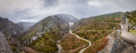 Stock Image: Tudanca Cantabria in Spain Mountain Landscape