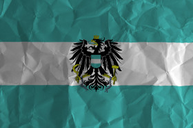 Stock Image: Turquoise Austria flag