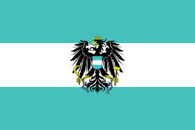 Stock Image: Turquoise Austria flag - ÖVP