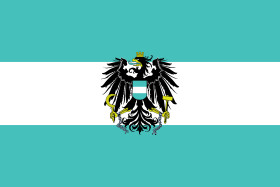 Stock Image: Turquoise Austria flag - ÖVP