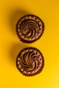 Stock Image: two italian nougat pralines