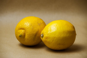 Stock Image: two lemons