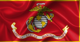 Stock Image: united states marine corps flag