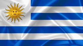 Stock Image: uruguay flag