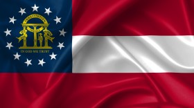 Stock Image: us georgia flag