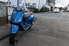 Stock Image: vesper motor scooter