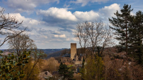 Stock Image: View of castle Blankenstein in Hattingen