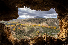 Stock Image: Villanueva de las Torres Landscape in Spain