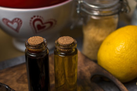 Stock Image: vinegar and oil kitchen