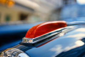 Stock Image: Vintage Car Front Light