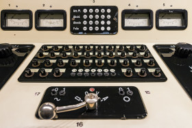 Stock Image: vintage control panel x ray