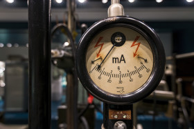 Stock Image: vintage display of ma measurement